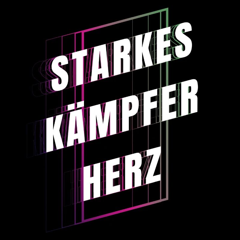 Starkes Kämpferherz - Glücksbringer - Mut machen