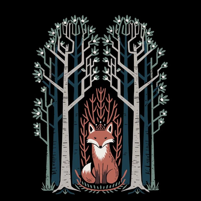 Dreamy Fox in the Enchanted Forest Cottagecore