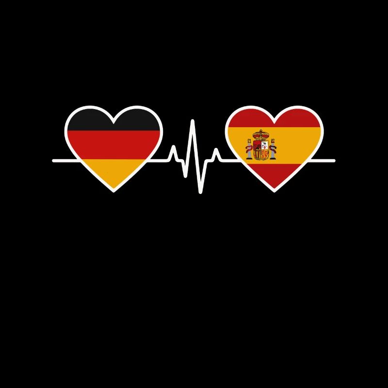 Deutschland Spanien Herzschlag