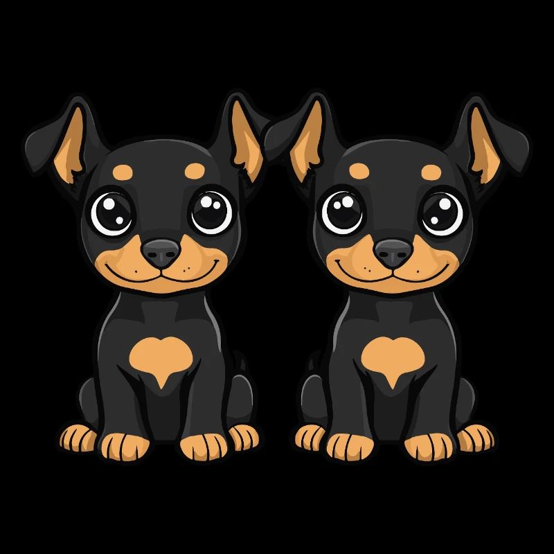 Doberman Dog Comic