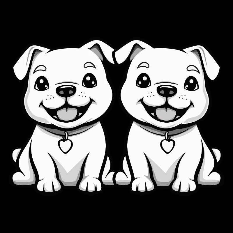 Dogo Argentino Dog Comic
