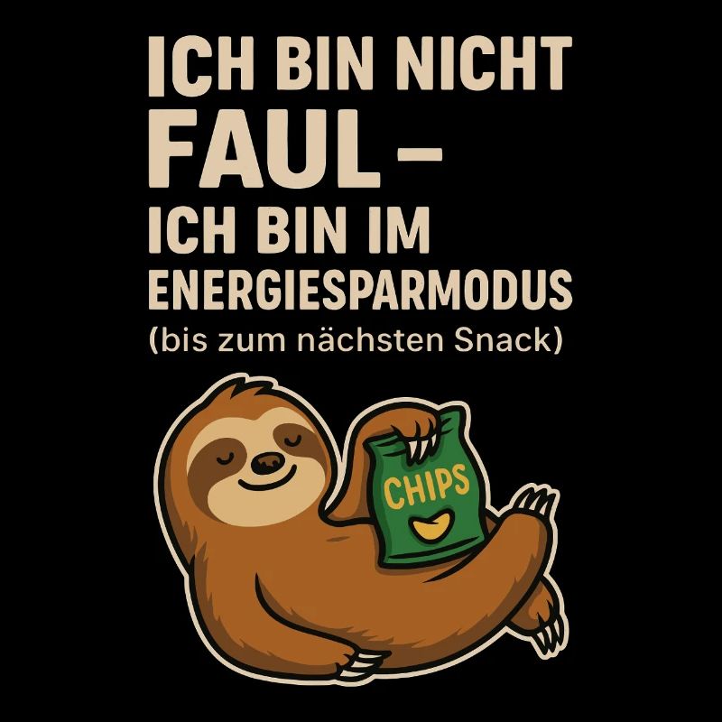 Energy Saving Mode Sloth Snack Shirt