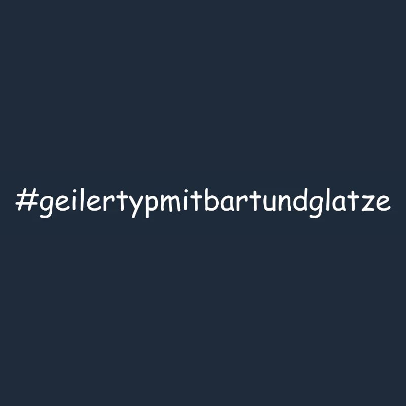 Geiler Typ Mit Bart & Glatze Glatzkopf Bartträger