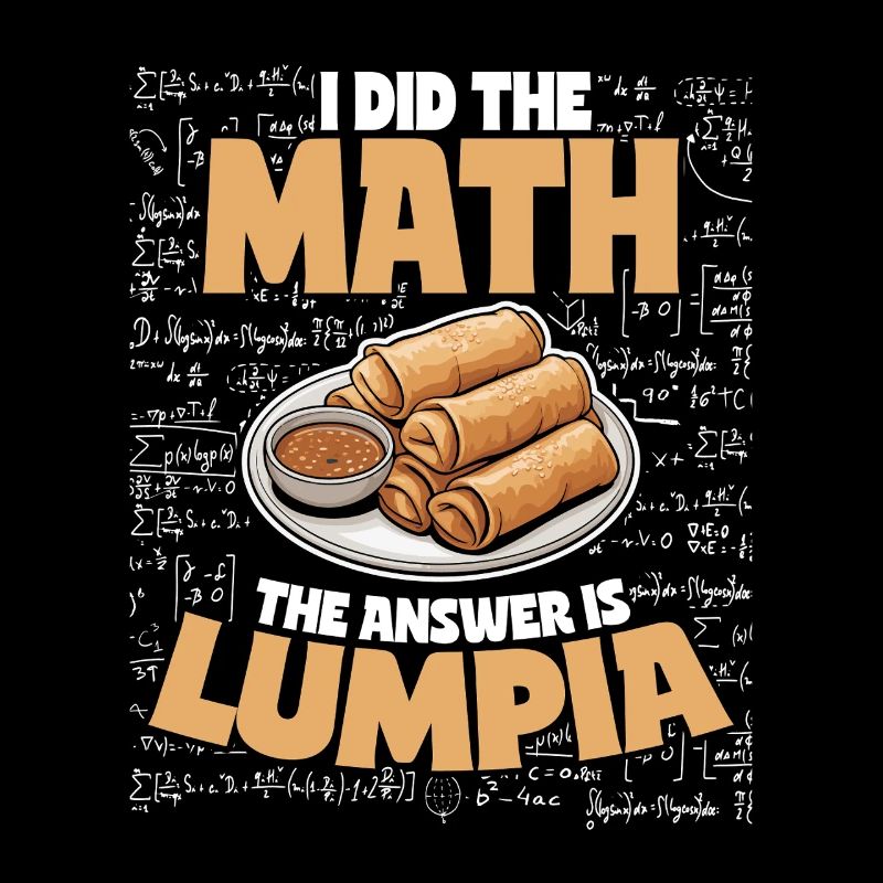 Rouleaux de printemps Lumpian Students Math