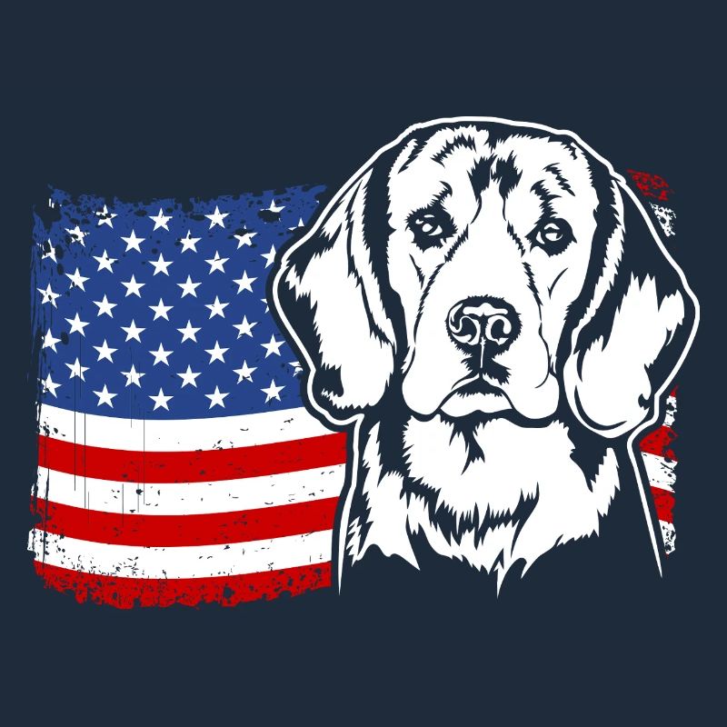 Beagle US Amérique Drapeau Chiens Chien Wilsigns