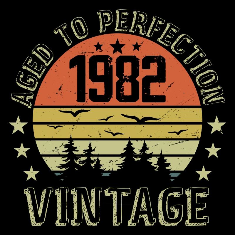 1982 Vintage Born 1982 Birthday Gift 1982