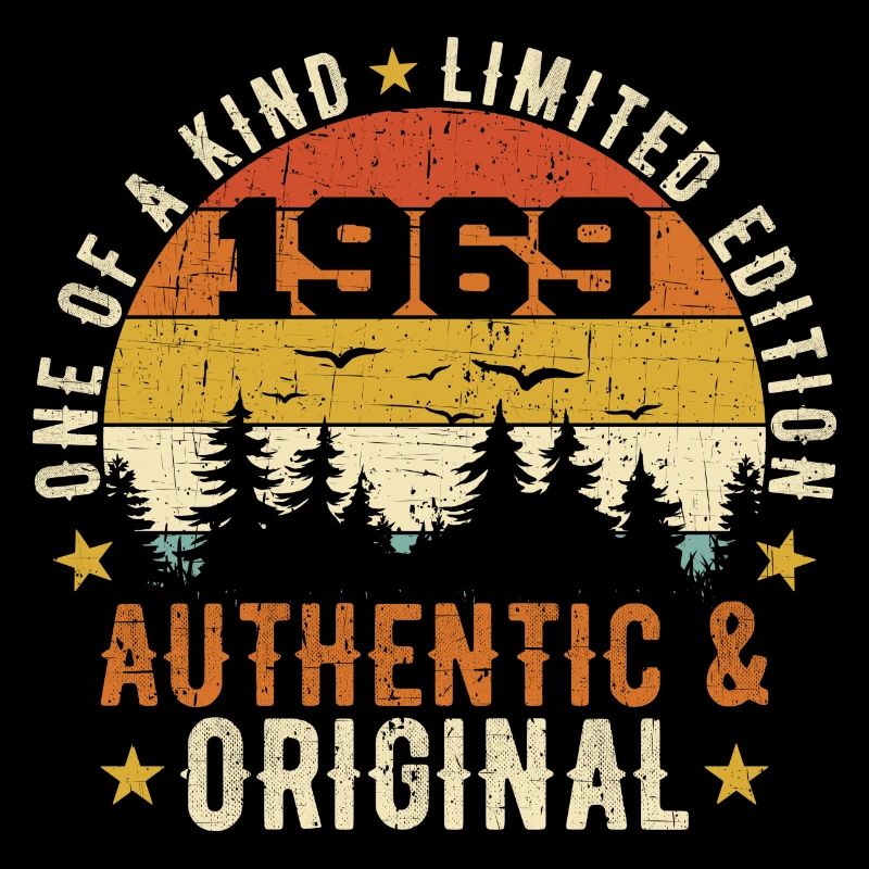 Original 1969 Cadeau D'anniversaire 1969 Authentic