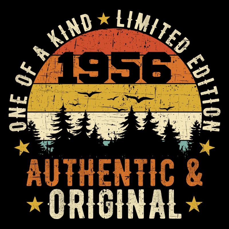 Original 1956 Cadeau D'anniversaire 1956 Authentic
