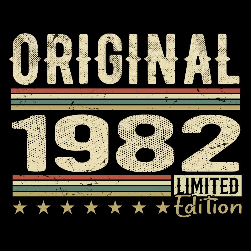 Original 1982 - Cadeau D’anniversaire Rétro 1982