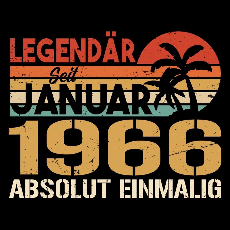 Geburtstagsgeschenk geboren im Januar 1966