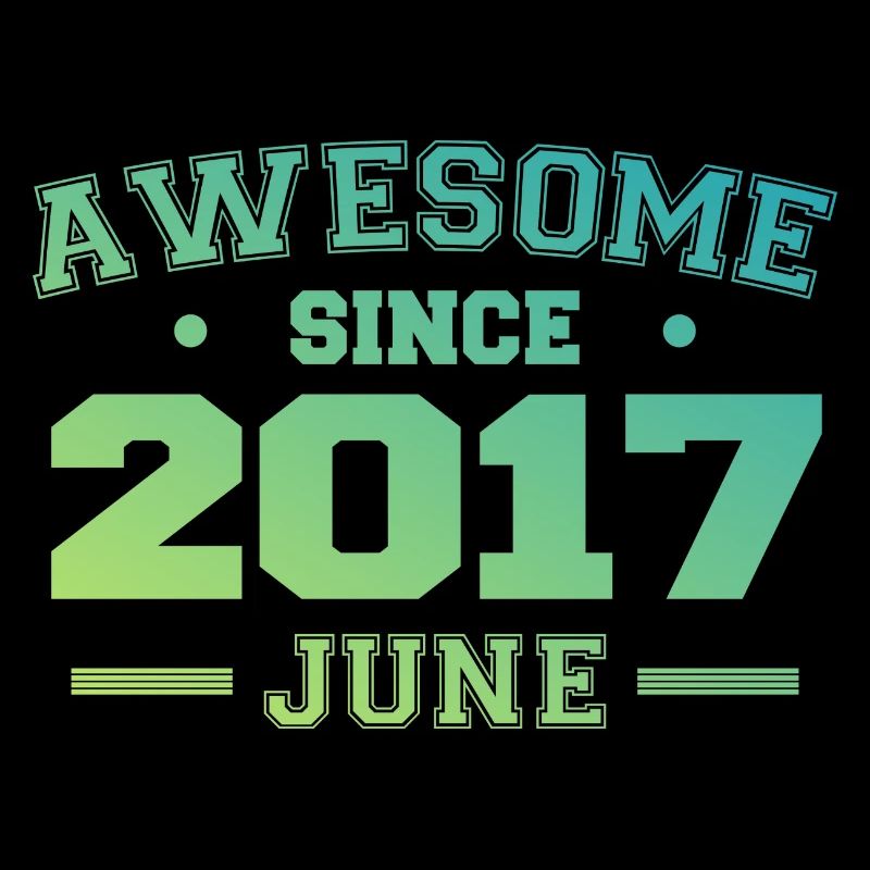 June 2017 Birthday Year 2017 June Gift 2017