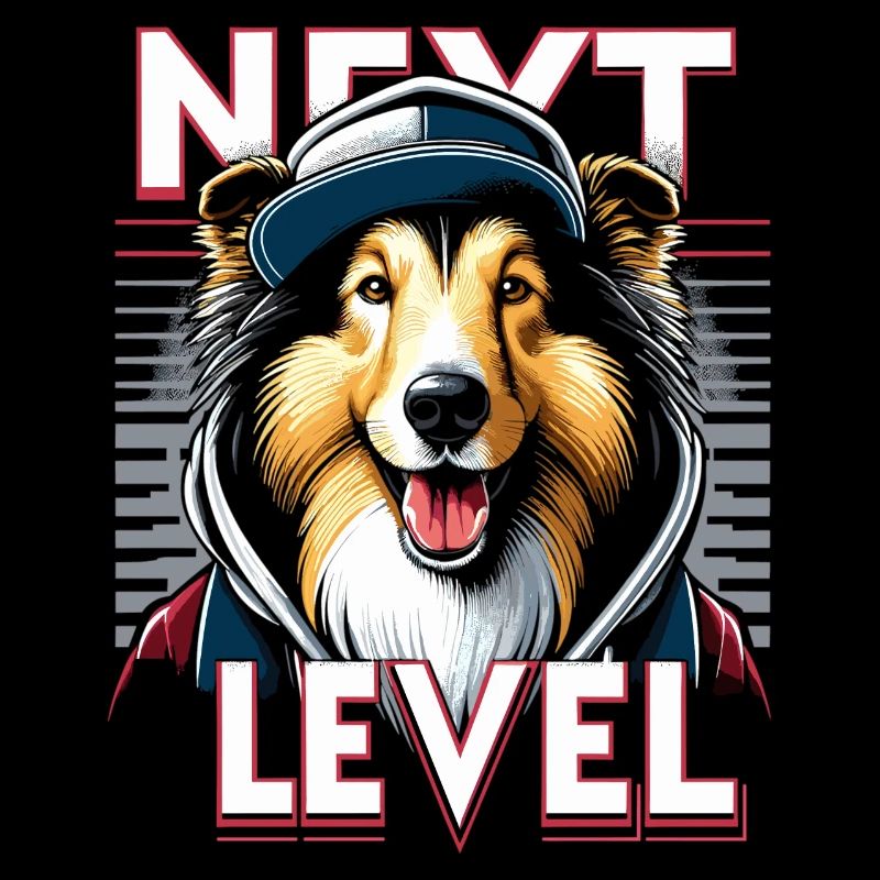 Collie Next Level cool Hip Hop Hund Geschenk