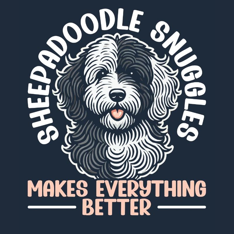 Chien Sheepadoodle mignon