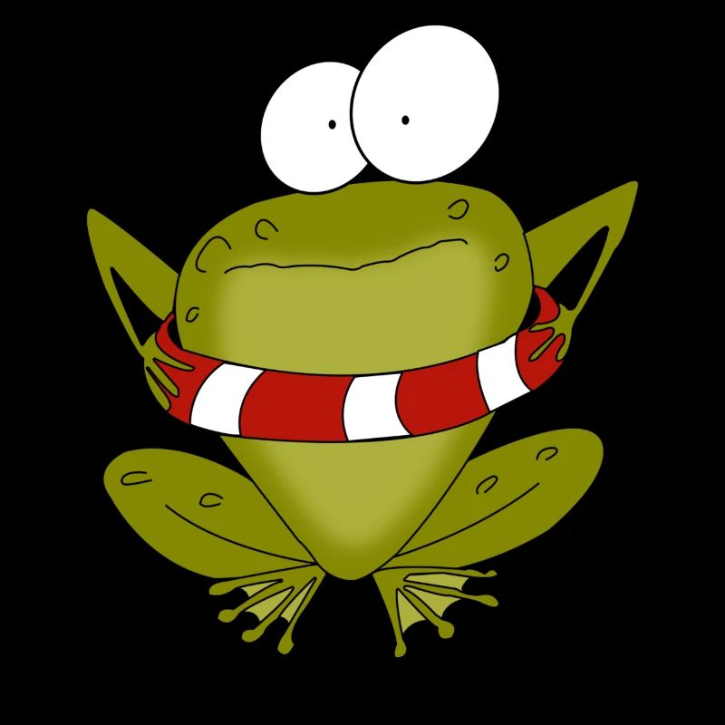 Frosch mit Rettungsring