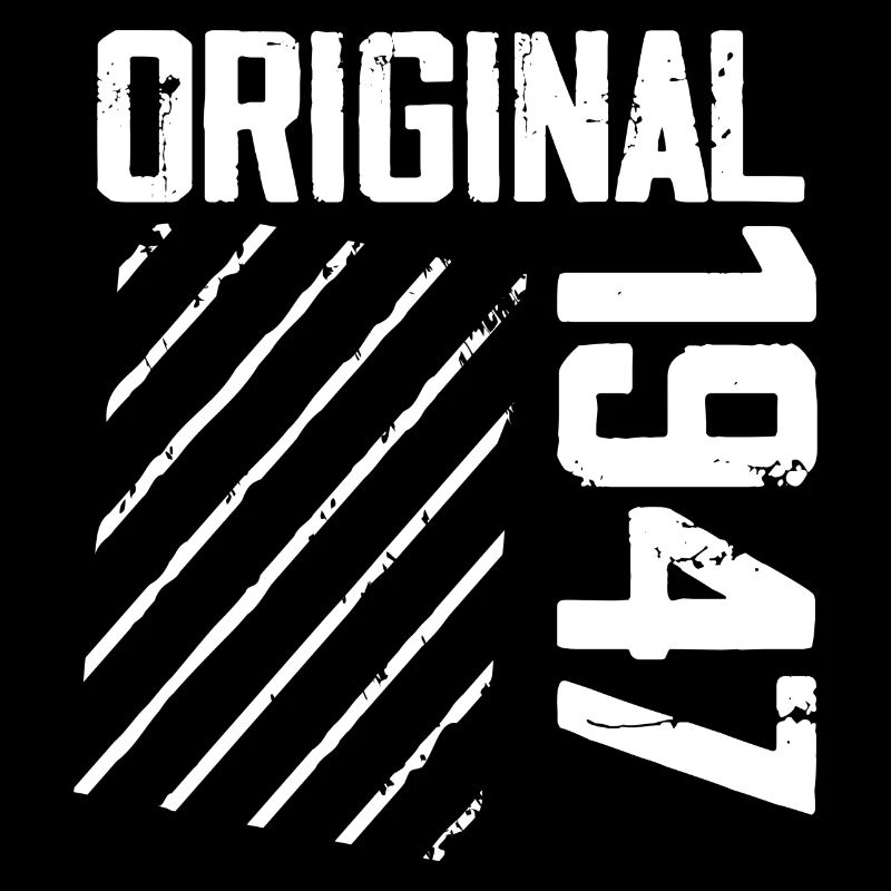 Original 1947 77e Anniversaire Cadeau Retro