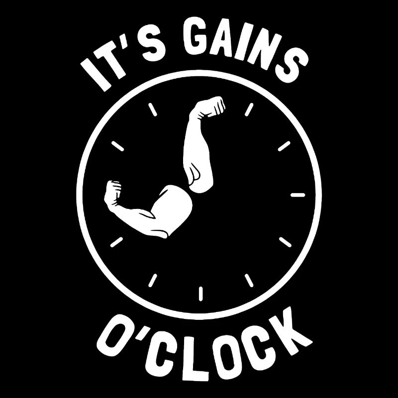 Bodybuilder It's Gains O'Clock