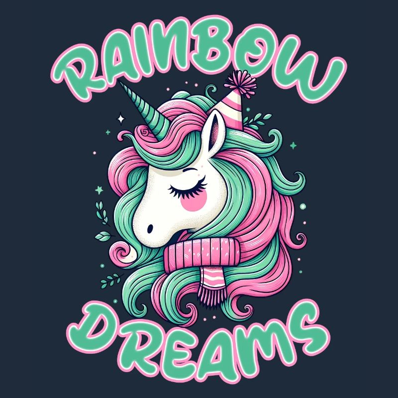 RAINBOW DREAMS, EIN SCHLAFENDES EINHORN TRÄUMT