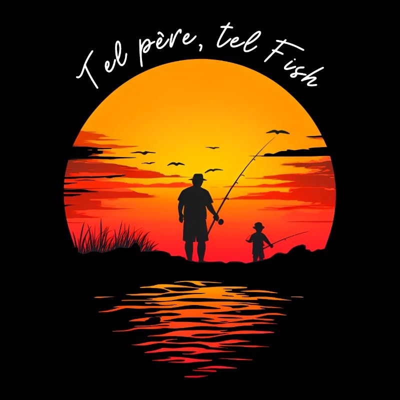 Papa et moi, partenaires de pêche