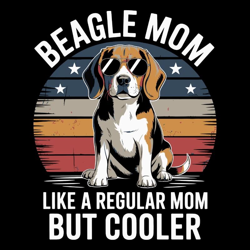 Beagle-Mutter Wie Eine Normale Mutter, Aber Cooler