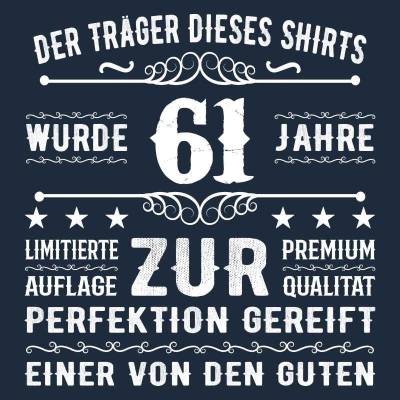 61 Years Gift Idea for 61 - Birthday