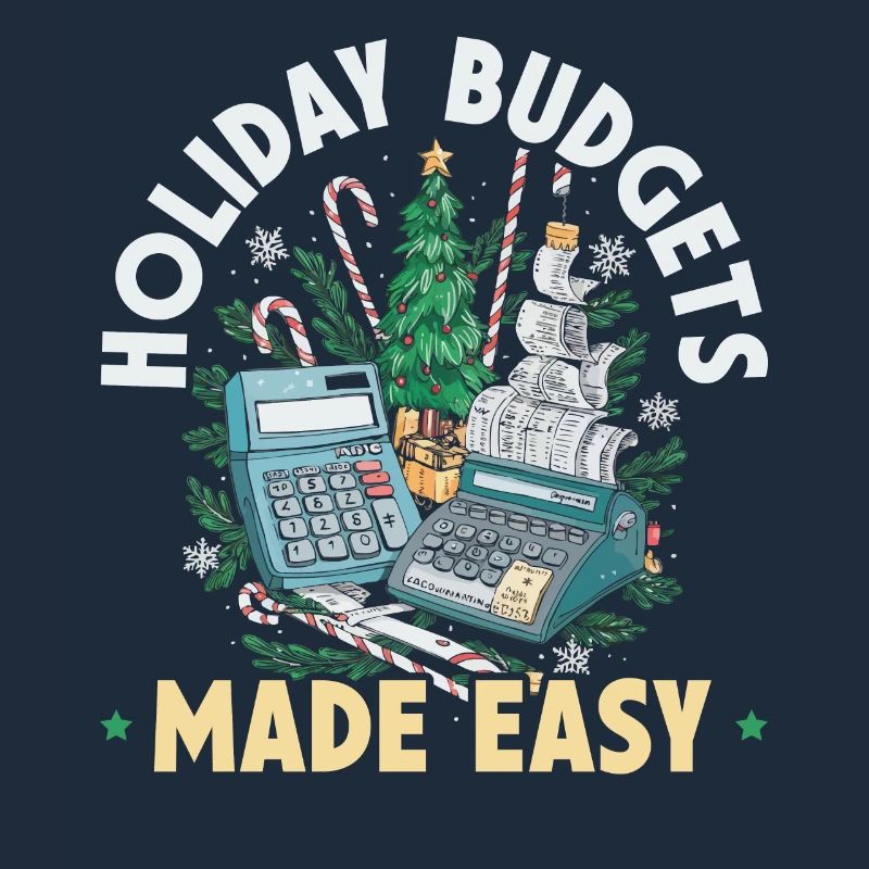 Père Noël comptable de Noël drôle