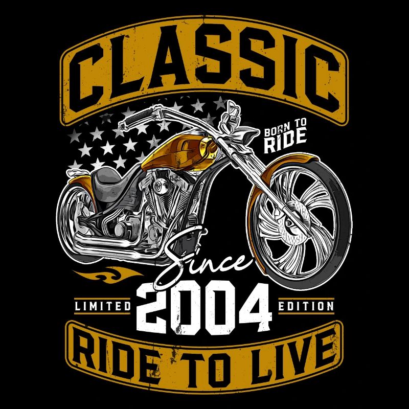 2004 Vintage Motorcycle Biker Motorcyclist