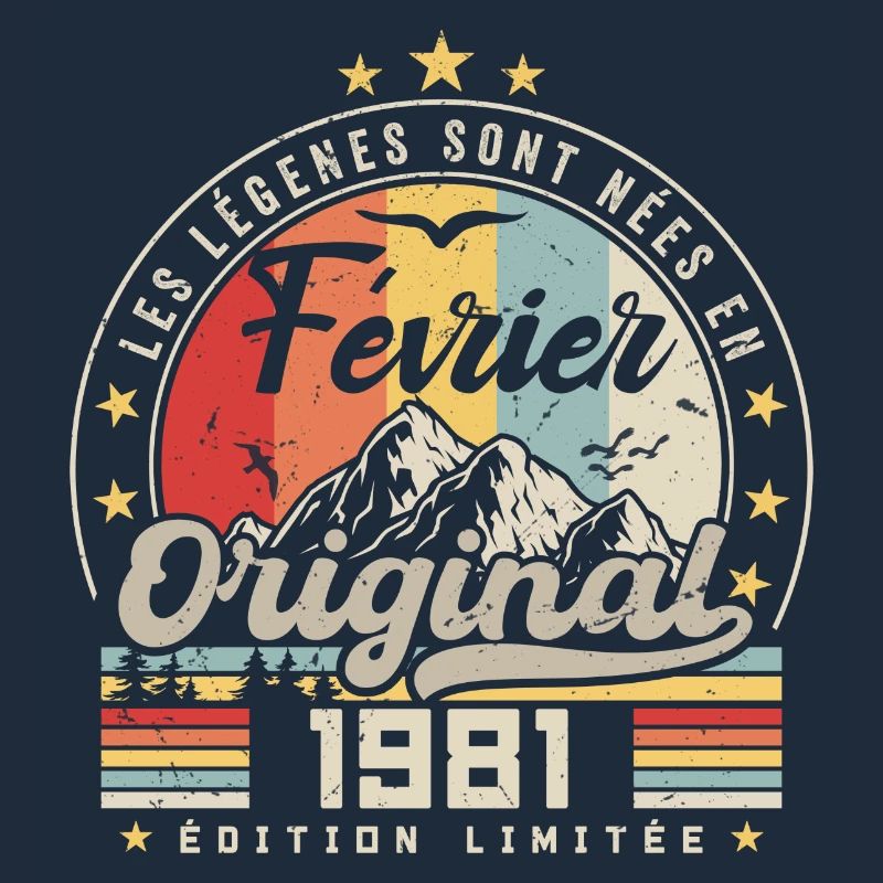 Février 1981 Cadeau 43e Anniversaire Février 1981