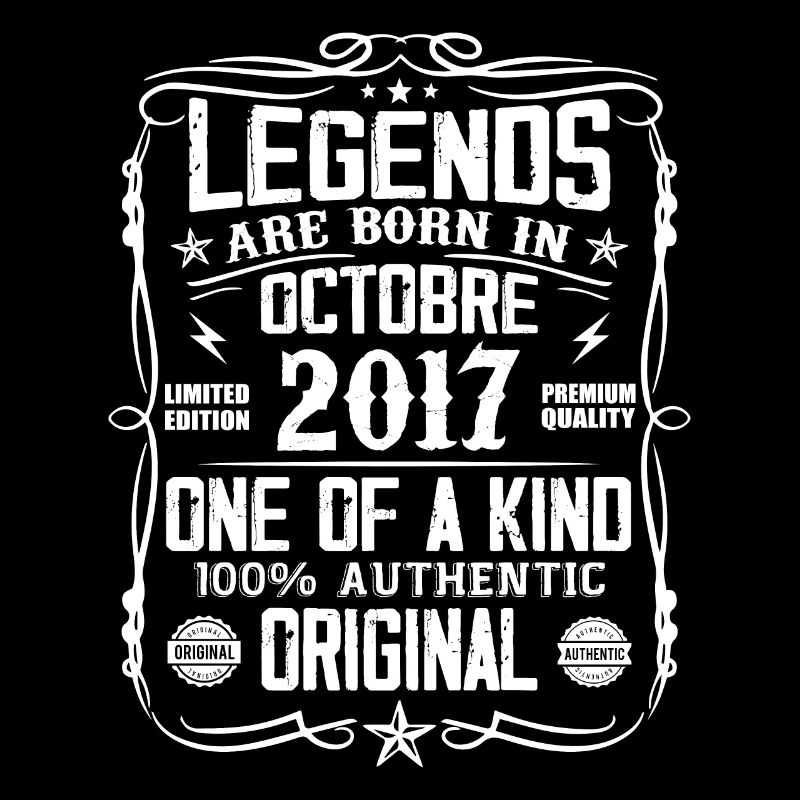Octobre 2017 Légendes Sont Nées En Octobre 2017
