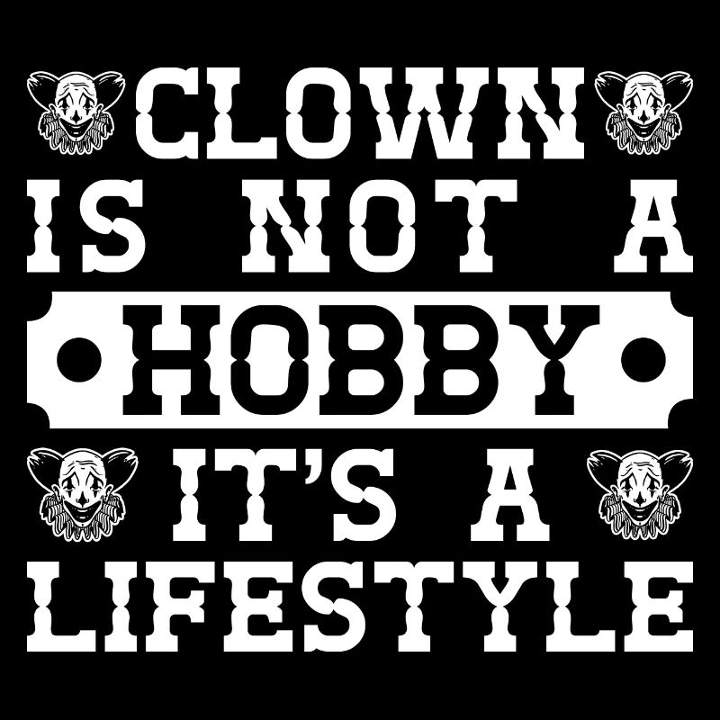 Le clown graphique de cirque n’est pas une idée cadeau de passe-temps