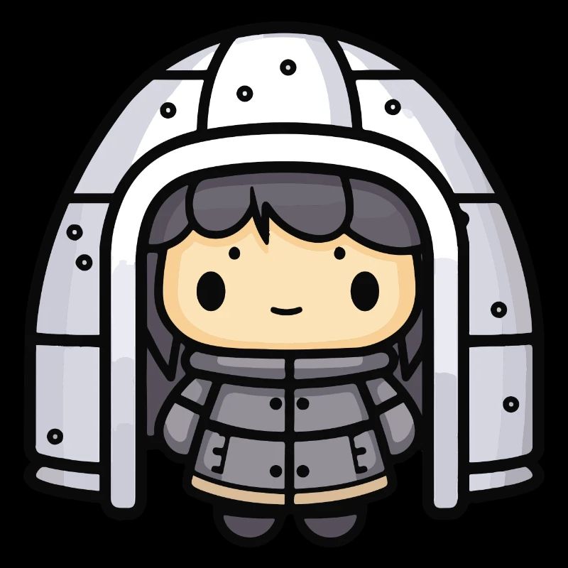 Igloo Eskimo Bande dessinée d’hiver