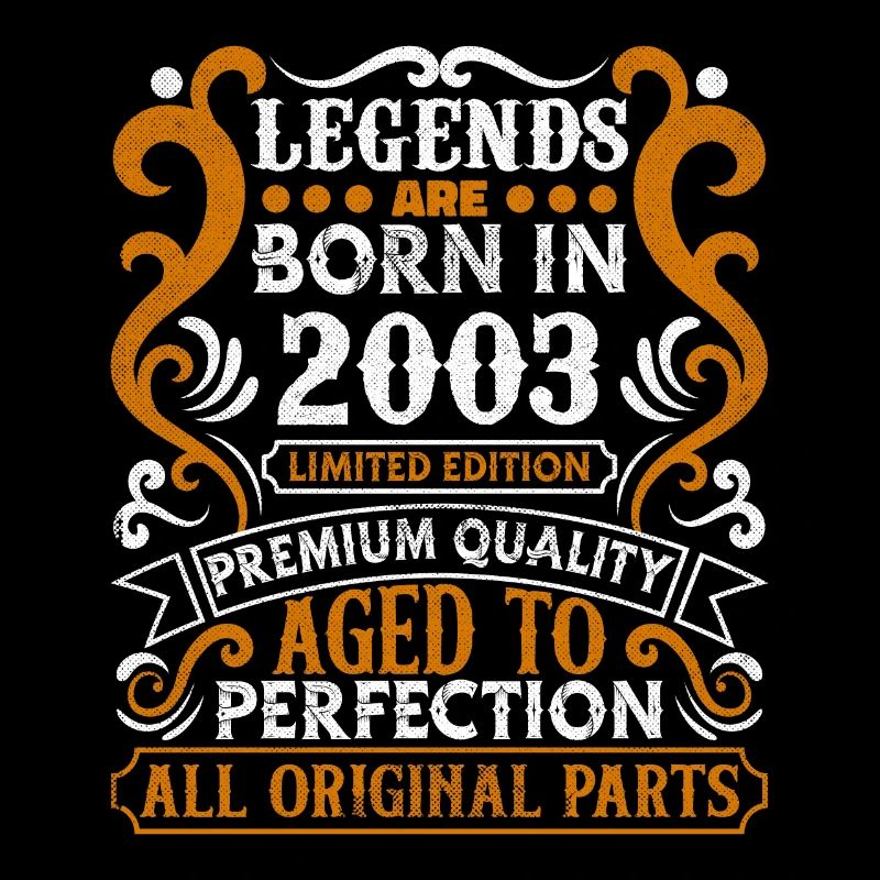 Les légendes sont nées en 2003 cadeau d’anniversaire -2003