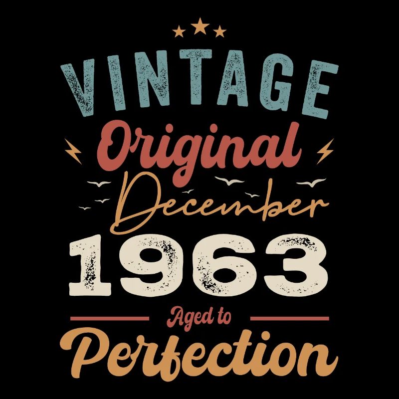 Vintage Geburtstag - Dezember 1963 - Geschenkidee