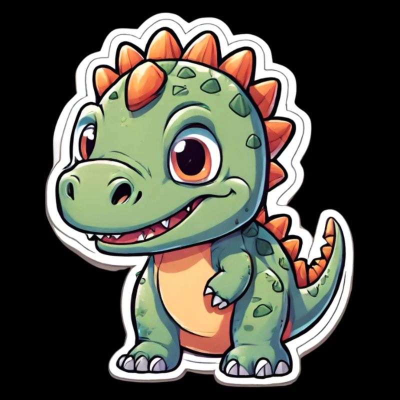 Freundlicher Dinosaurier Welpe