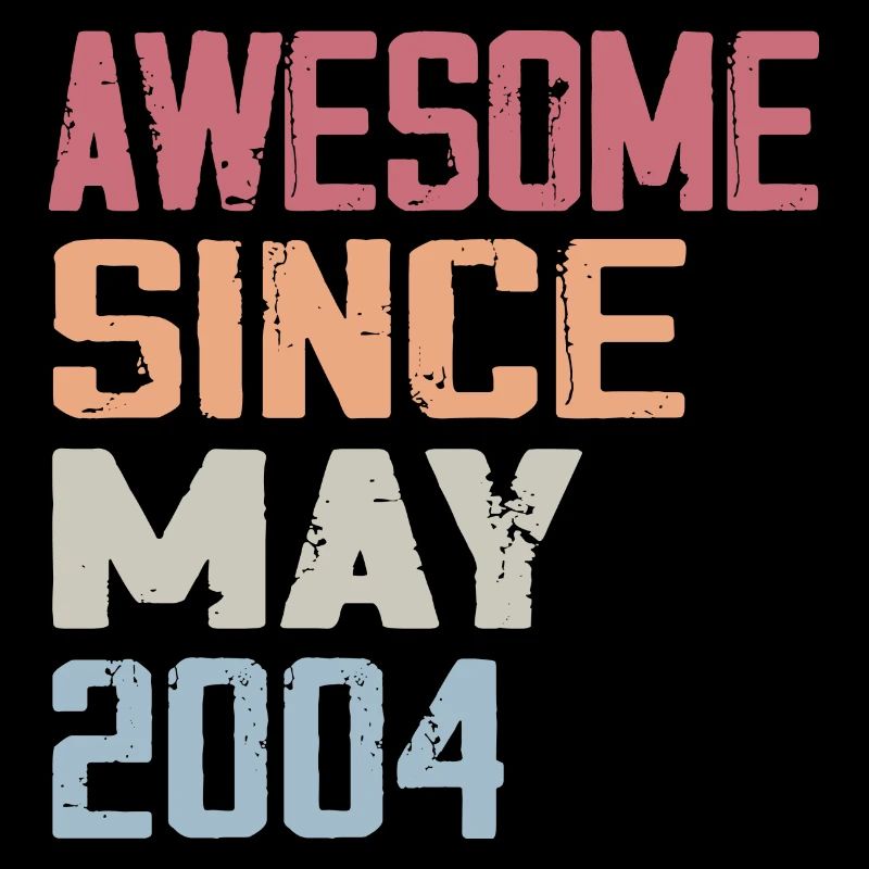 May 2004 Birthday 2004 Retro 2004 May Vintage