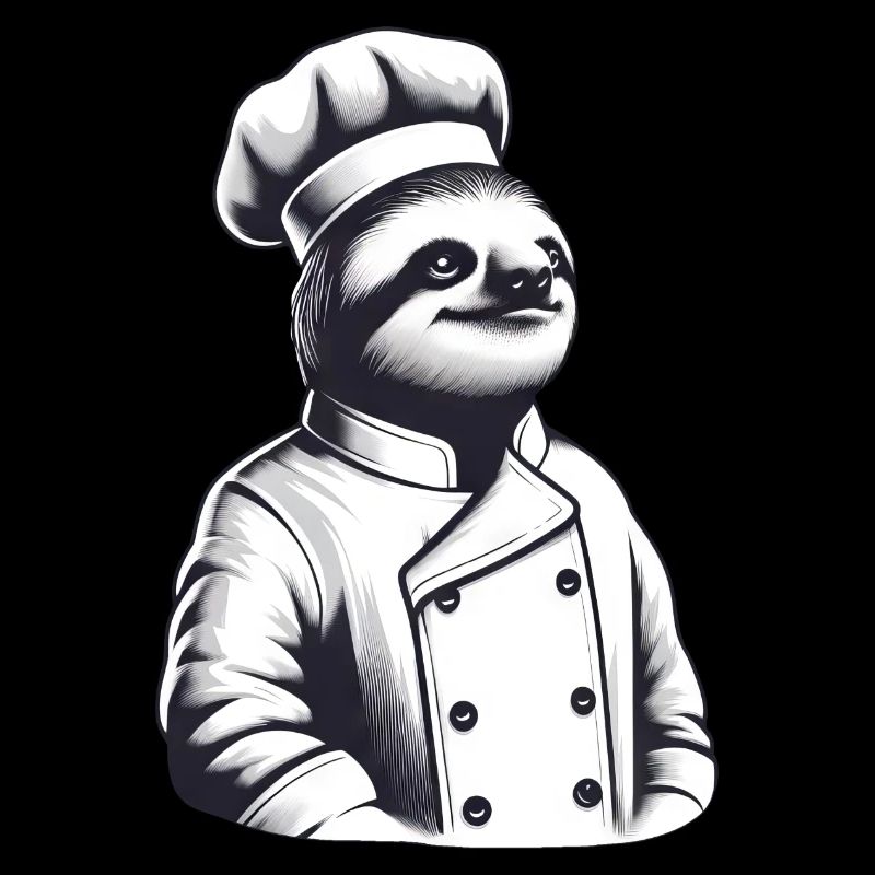 Proud Sloth Chef: Master of the Kitchen