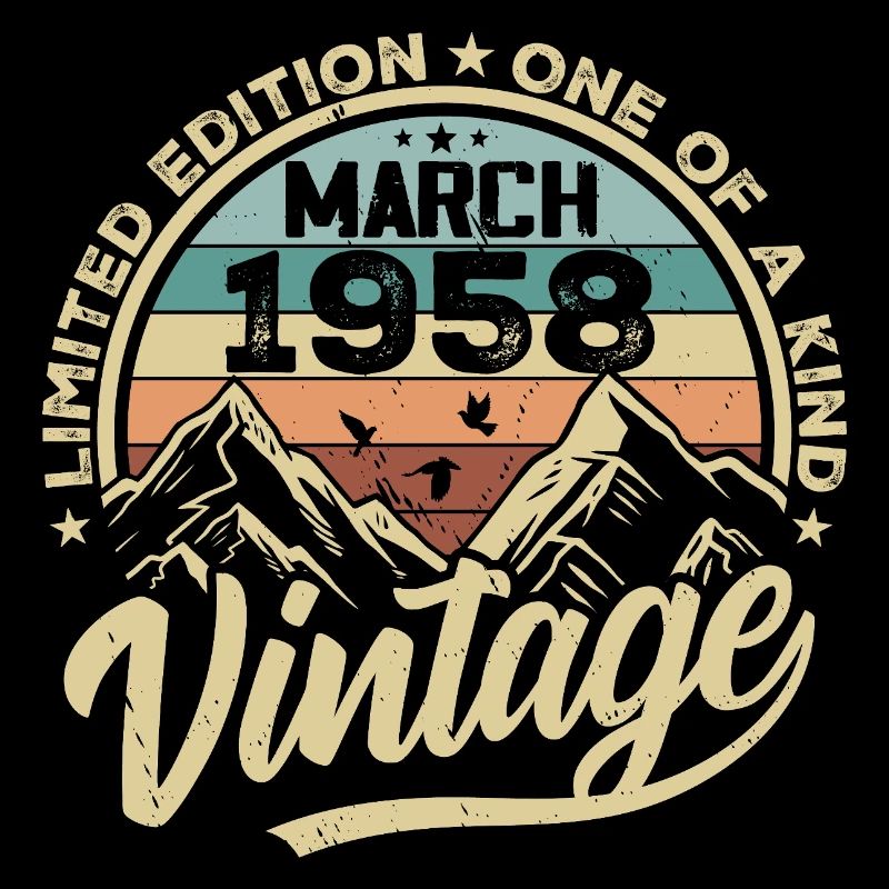 Anniversaire de Mars 1958 - né en mars 1958
