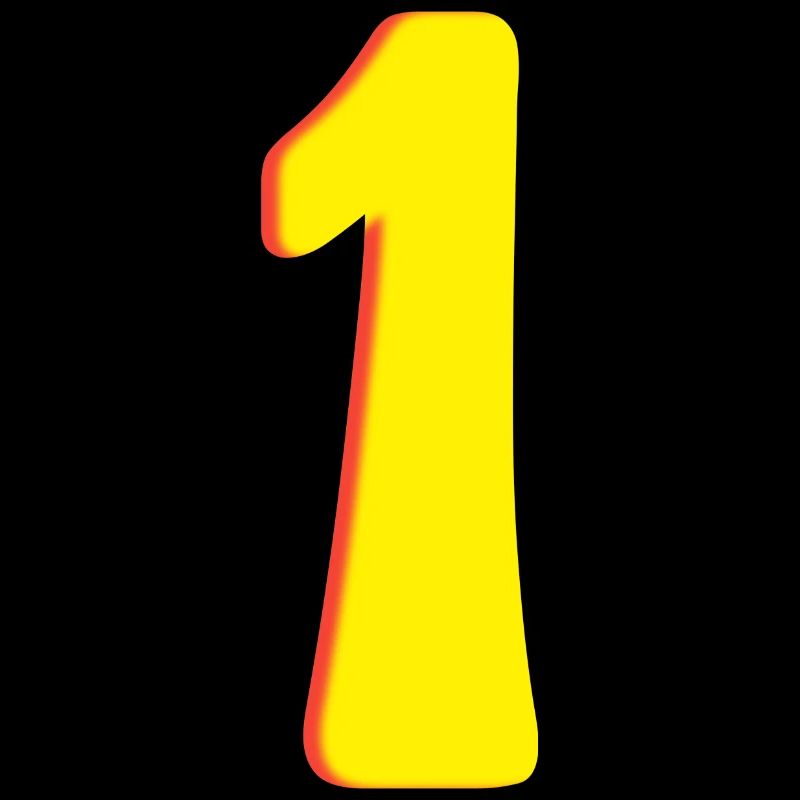 Nummer Eins Gelb - One - Einser