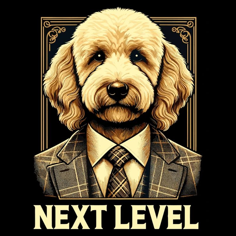 Goldendoodle Dog Next Level Suit Gift
