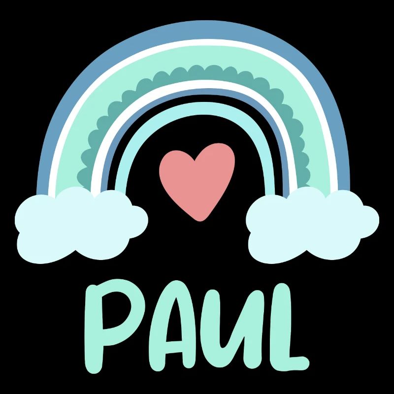 Paul Name Regenbogen Baby