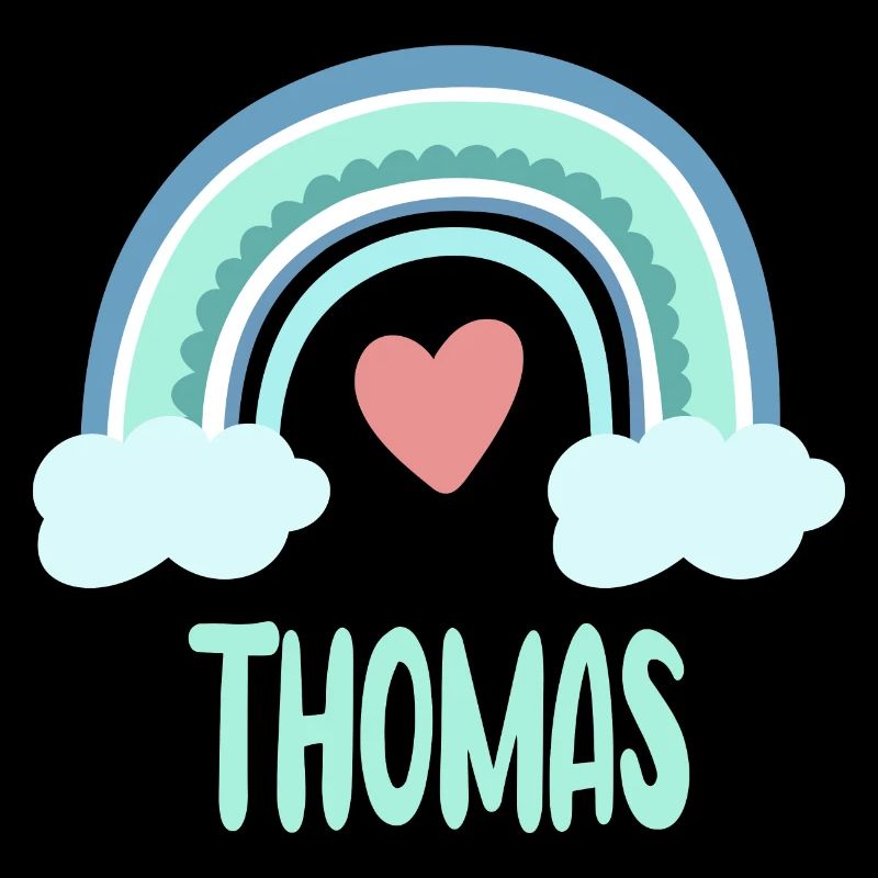 Thomas Name Regenbogen Baby