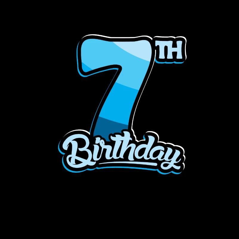7th Birthday Kids Seven Birthday