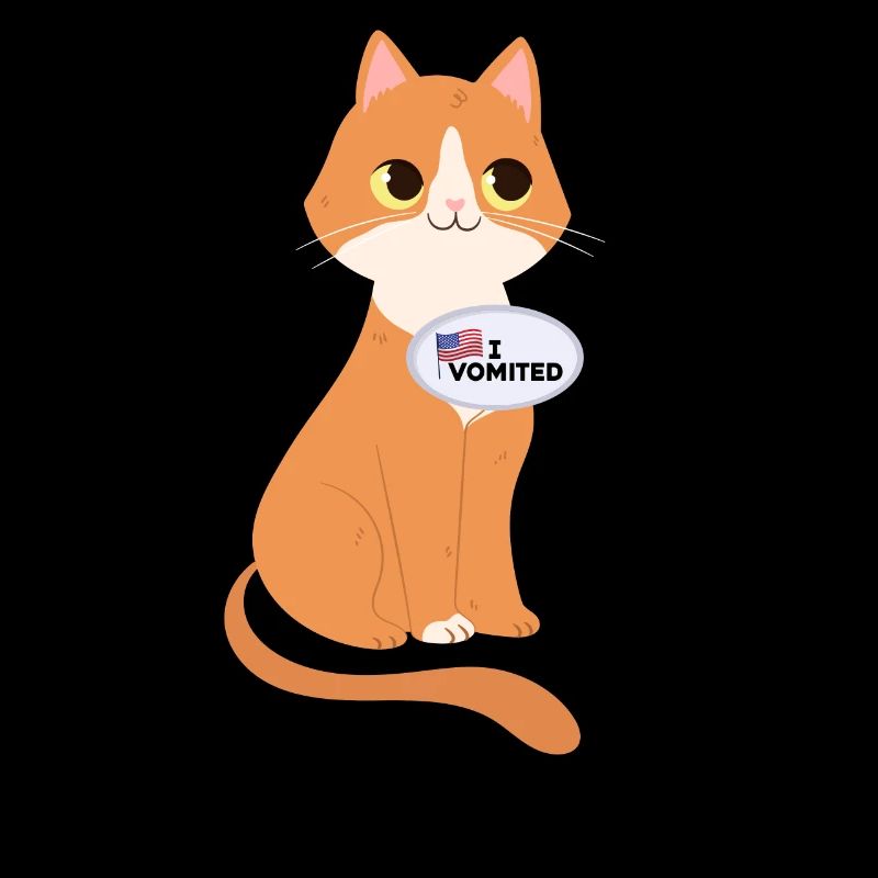 I puked funny cat American choice
