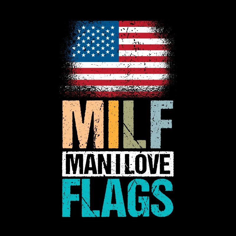 USA Drapeaux Idependence Day Man Retro