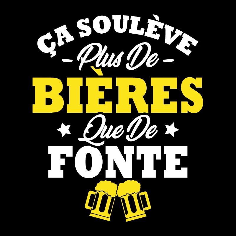 Ça soulève plus de bières que de fonte