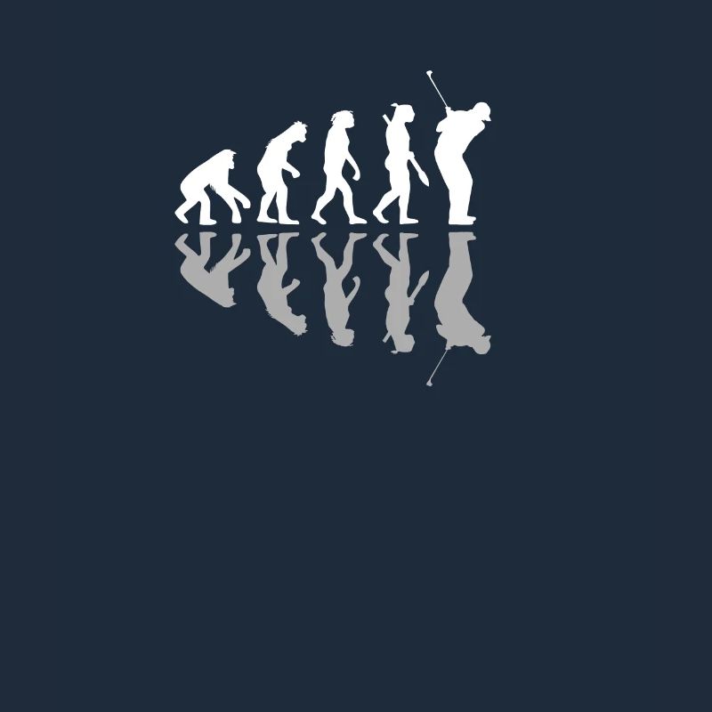 Golfing Human Evolution Golfer Humor Golf Playera