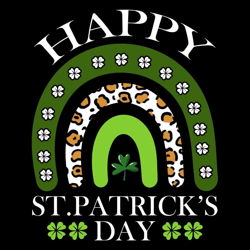 Happy St. Patrick's Day Vibes Kleeblatt