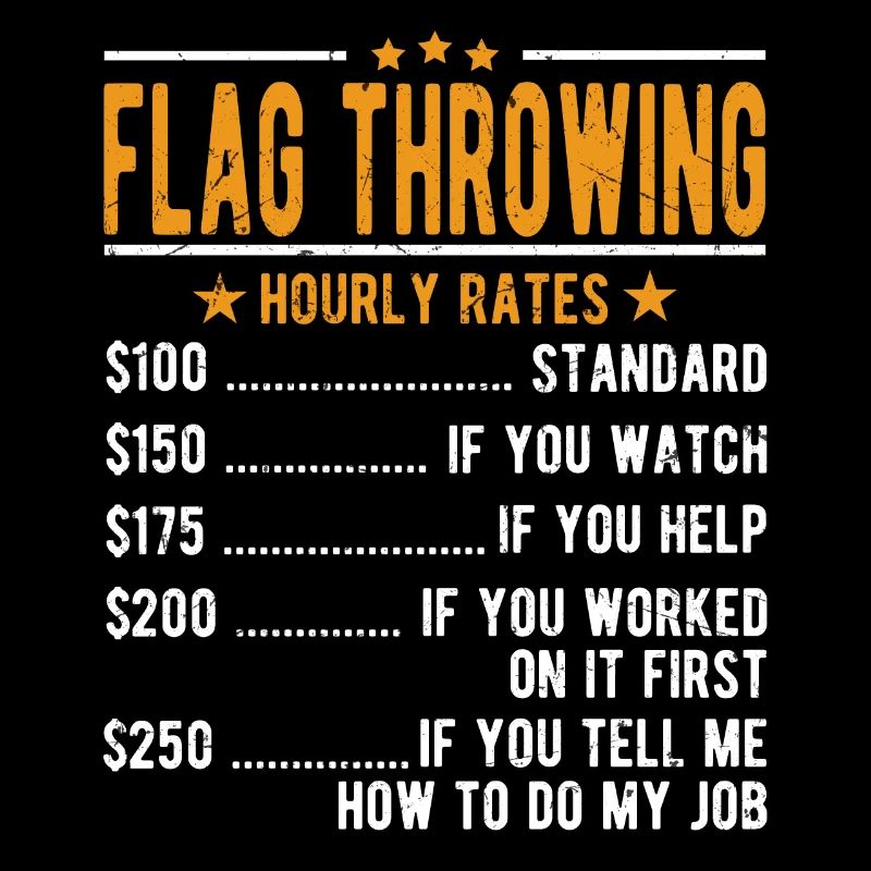 Salaire horaire de lancer de drapeau