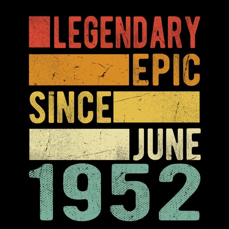 Geburtstag Juni 1952 Legendär Episch