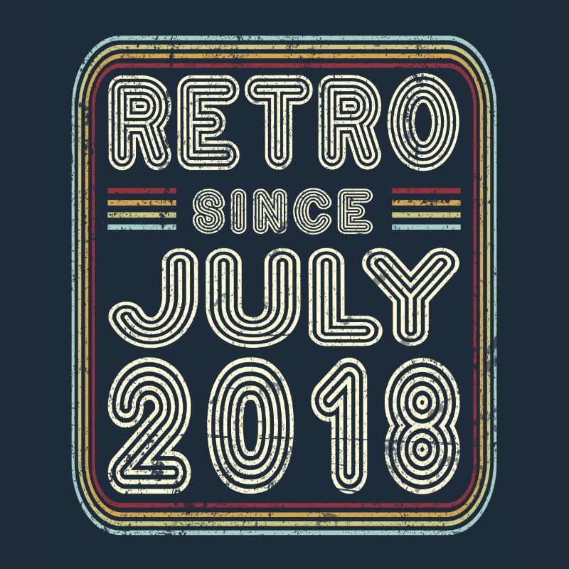 Geburtstag Juli 2018 Retro Geschenk