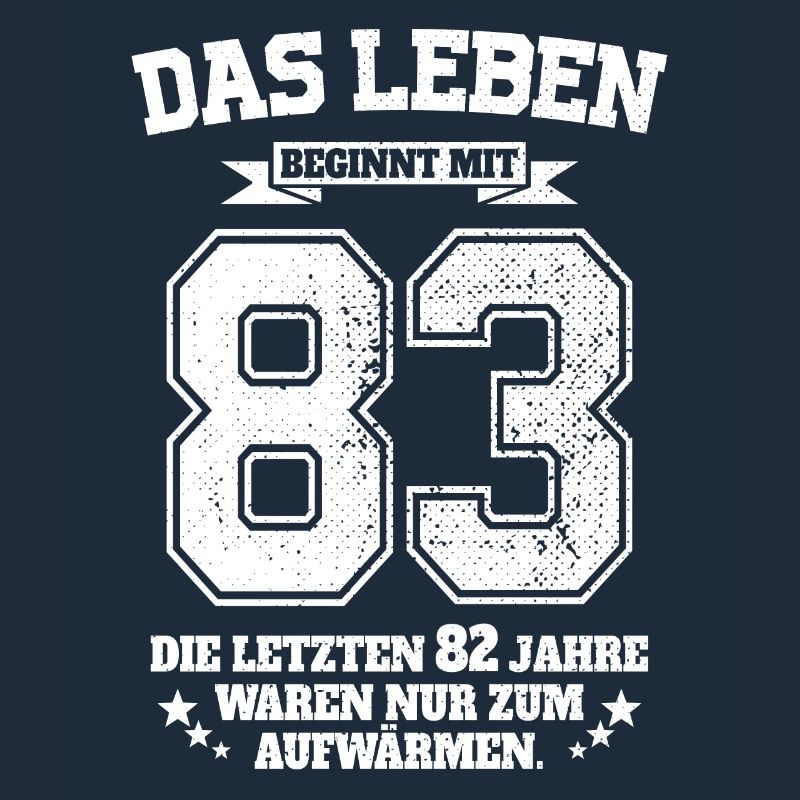 83. Geburtstag Geschenk Das Leben Beginnt Mit 83